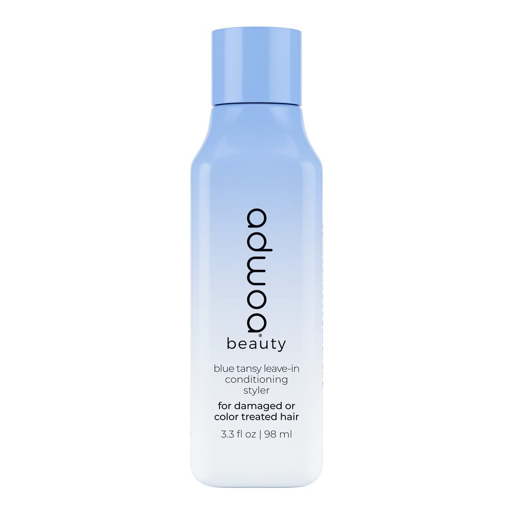 adwoa beauty Blue Tansy Leave In Conditioner With Bamboo, Hydrolyzed Quinoa and Horsetail Extracts Help To Strengthen, Support Growth And Length Retention For Coily and Curly Hair. - 3.3 oz.