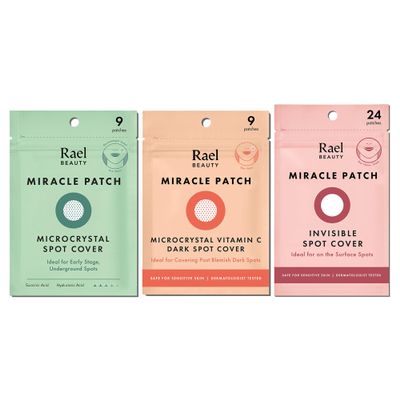 Rael Miracle Bundle - Microcrystal Spot Cover (9 Count), Invisible Spot Cover (24 Count), Dark Spot Cover (9 Count)