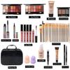 All in One Makeup Kit Full Kit Multipurpose Essential with Eyeshadow Palette,Lip Gloss,Foundation,Mascara,Eyebrow Pencil,Eyeliner,Contour Stick,Makeup Brushes,Cosmetic Bag Makeup Set for Women (DA112) view 2
