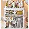 UTILES Makeup Organizer, 4 Layer Cosmetic Storage Box with Transparent Drawers for Bedroom Bathroom Countertop Beauty Display view 4
