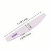 80/80 Grit Nail Files (50 Pack), Emery Boards for Acrylic Nails and Gel Nails, Coarse Nail File Double Sided 80 Grits Emory Professional Nail Filers Reusable Washable Manicure Curved Gray Bulk view 4