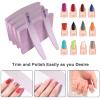 Nail Files (100 Pcs), 100/180 Grit Nail File Emery Board Bulk for Acrylic Nails and Natural Nails, Limas para Unas Acrilicas Profesional Pack Filers for Gel Nail Double Sided Manicure Curved Gray view 4