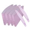 Nail Files 80/80 Grit (100 Pack), Emery Boards for Acrylic Nails and Gel Nails, Coarse Nail File 80 Grits Double Sided Emory Board Professional Nail Filers Reusable Washable Manicure Curved Gray Bulk view 1