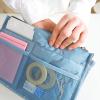 TLULY Organizer Insert Bag Women Travel Insert Organizer Handbag Purse Large Liner Lady Makeup Cosmetic Bag Female Tote (Color : Black) view 3