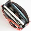 TLULY Organizer Insert Bag Women Travel Insert Organizer Handbag Purse Large Liner Lady Makeup Cosmetic Bag Female Tote (Color : Black) view 4