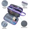 Vipdeal Kids Toiletry Bag for Girls, Travel Toiletry Bag for Teen Girls Cosmetic Bag Makeup Bag Waterproof Hanging Wash Bag Toiletries, Tie Dye Purple view 4