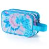 Vipdeal Kids Toiletry Bag for Girls, Travel Toiletry Bag for Teen Girls Cosmetic Bag Makeup Bag Waterproof Hanging Wash Bag Toiletries, Tie Dye Blue view 1