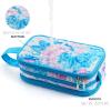 Vipdeal Kids Toiletry Bag for Girls, Travel Toiletry Bag for Teen Girls Cosmetic Bag Makeup Bag Waterproof Hanging Wash Bag Toiletries, Tie Dye Blue view 3
