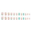 Magrace Medium Press on Nails Square French Tip Fake nails with Designs 24 Pcs Square False Stick on Nails for Women (A-1) view 4