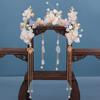 Chinese Hanfu Hair Accessories Set Long Fringed Vintage Hairpins Flower Handmade Hair Sticks For Women Traditional Retro Jewelry view 1