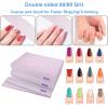 80/80 Grit Nail Files, Emery Boards Nail File for Acrylic and Gel Nails, Coarse Nail File Double Sided 80 Grits Emory Professional Filers Reusable Washable Manicure Square Gray (50 Pcs 80/80 Grit) view 2