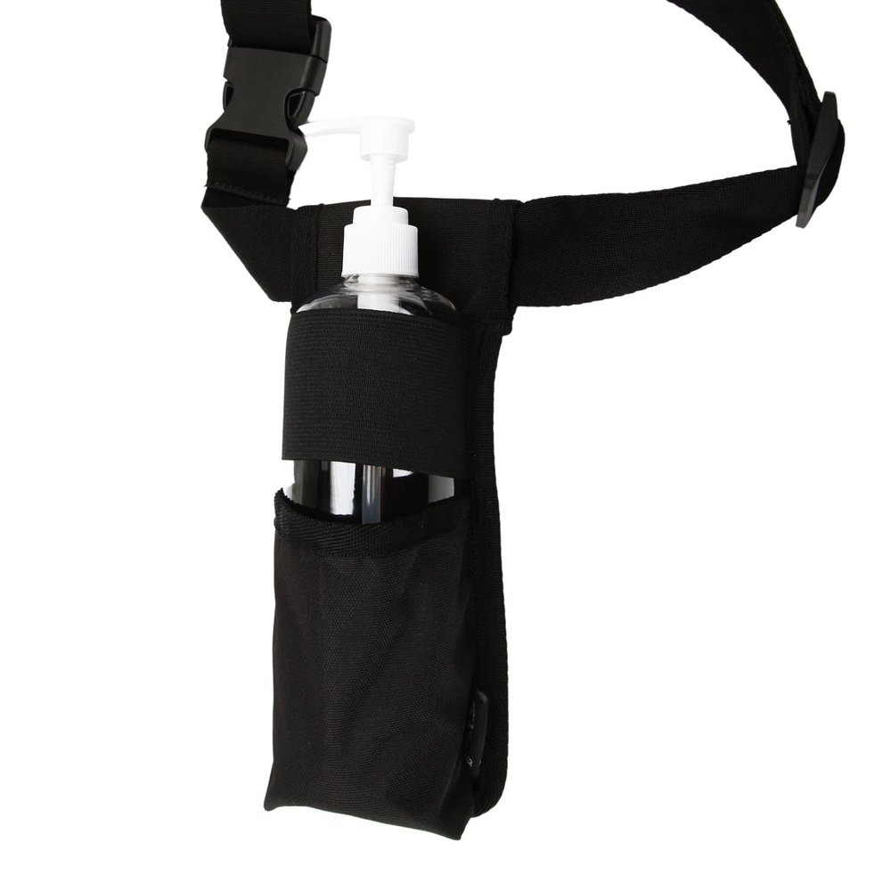 Massage Bottle Bag Multi Purpose Massage Holster Belt Machine Washable Massage Gun Holder(Bag Only,Black)