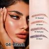 2 Pcs/Set 3D Eyebrow Pencil - Eye Makeup Micro 4 Point Brow Pen Lift & Snatch Eyebrow Pen Kits with 3 Eyebrow Stencil Long-Lasting Waterproof Natural Eyebrow Hair (4# black) view 3