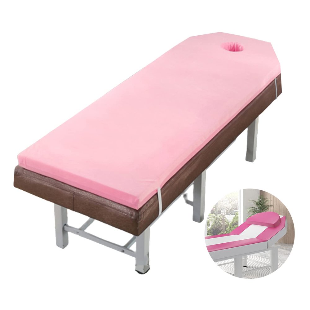 Lash Bed Topper Memory Foam,7cm Thick Massage Table Mattress Topper,Foam Padding for Spa Bed with Washable Cover,Foldable Lash Bed Cushion,Square/Round/Trapezoidal Head,Pink t,80x190cm