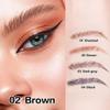 2 Pcs/Set Eyebrow Ink Pencil by Brow Stylist -Micro 4 Point Brow Pen Lift & Snatch Eyebrow Pen Kits with 3 Eyebrow Stencil Long-Lasting Waterproof Natural Eyebrow Hair (2# brown) view 3