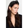 Atoden Pearl Knotted Headbands: 2Pcs Black Beaded Jeweled Embellished Hair Accessories Gift for Women view 2