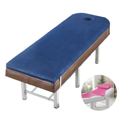 Lash Bed Topper Memory Foam,7cm Thick Massage Table Mattress Topper,Foam Padding for Spa Bed with Washable Cover,Foldable Lash Bed Cushion,Square/Round/Trapezoidal Head,Navy Blue r,70x180cm