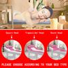 Lash Bed Topper Memory Foam,7cm Thick Massage Table Mattress Topper,Foam Padding for Spa Bed with Washable Cover,Foldable Lash Bed Cushion,Square/Round/Trapezoidal Head,Navy Blue r,70x180cm view 3