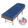 Lash Bed Topper Memory Foam,7cm Thick Massage Table Mattress Topper,Foam Padding for Spa Bed with Washable Cover,Foldable Lash Bed Cushion,Square/Round/Trapezoidal Head,Navy Blue r,60x175cm view 1
