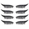 Aaiffey Eyeliner Sticker with Eyelashes, Reusable, Waterproof, Natural Eyelashes Makeup Stickers, Glitter Lashes, Easy to Wear and Remove (Black) view 1