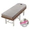 Lash Bed Topper Memory Foam,7cm Thick Massage Table Mattress Topper,Foam Padding for Spa Bed with Washable Cover,Foldable Lash Bed Cushion,Square/Round/Trapezoidal Head,Gray r,70x185cm view 1