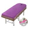 Lash Bed Topper Memory Foam,7cm Thick Massage Table Mattress Topper,Foam Padding for Spa Bed with Washable Cover,Foldable Lash Bed Cushion,Square/Round/Trapezoidal Head,Purple r,70x180cm view 1