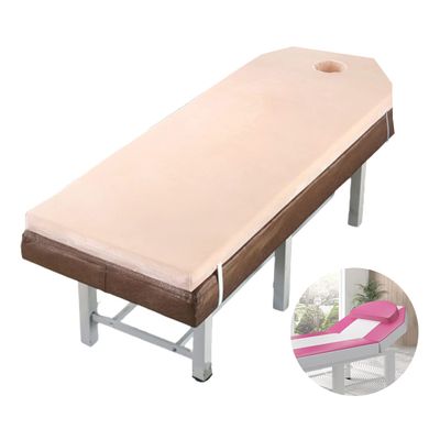 Spa Bed Mattress Cover,Lash Bed Mattress Topper 2.7In Thickness,Non-Slip Massage/Spa Table Pad Without Bed,Massage Table Cushion Topper Memory Foam with Removable Cover,Beige t,60x180cm