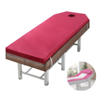 Spa Bed Mattress Cover,Lash Bed Mattress Topper 2.7In Thickness,Non-Slip Massage/Spa Table Pad Without Bed,Massage Table Cushion Topper Memory Foam with Removable Cover,Wine red t,60x175cm
