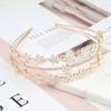 Glitter Bridal Headband Cubic Zirconia Three Layer Wedding Tiara Silver Gold Princess Prom Quince Zircon Diamond Headwear for Women Headpieces Crystal Hair Accessories (Silver) view 4