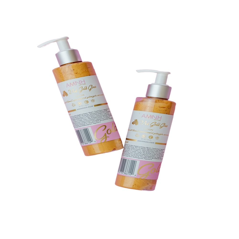 Aminnah 24k Gold Glow Body Lotion