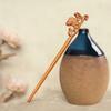 CHOISBEING Sandalwood Hair Stick Funny Animal Hair Pins for Buns Fish Hair Fork for Long Hair Chinese Hair Chopsticks for Hair Stylish Decoration view 4