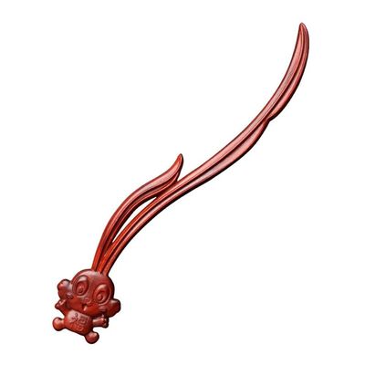 CHOISBEING Rosewood Hair Stick 7.87" Funny Animal Hair Pins for Buns Rabbit Hair Fork for Long Hair Chinese Hair Chopsticks for Hair Stylish Decoration(1pack)