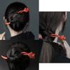 CHOISBEING Rosewood Hair Stick 7.87" Funny Animal Hair Pins for Buns Rabbit Hair Fork for Long Hair Chinese Hair Chopsticks for Hair Stylish Decoration(1pack) view 2