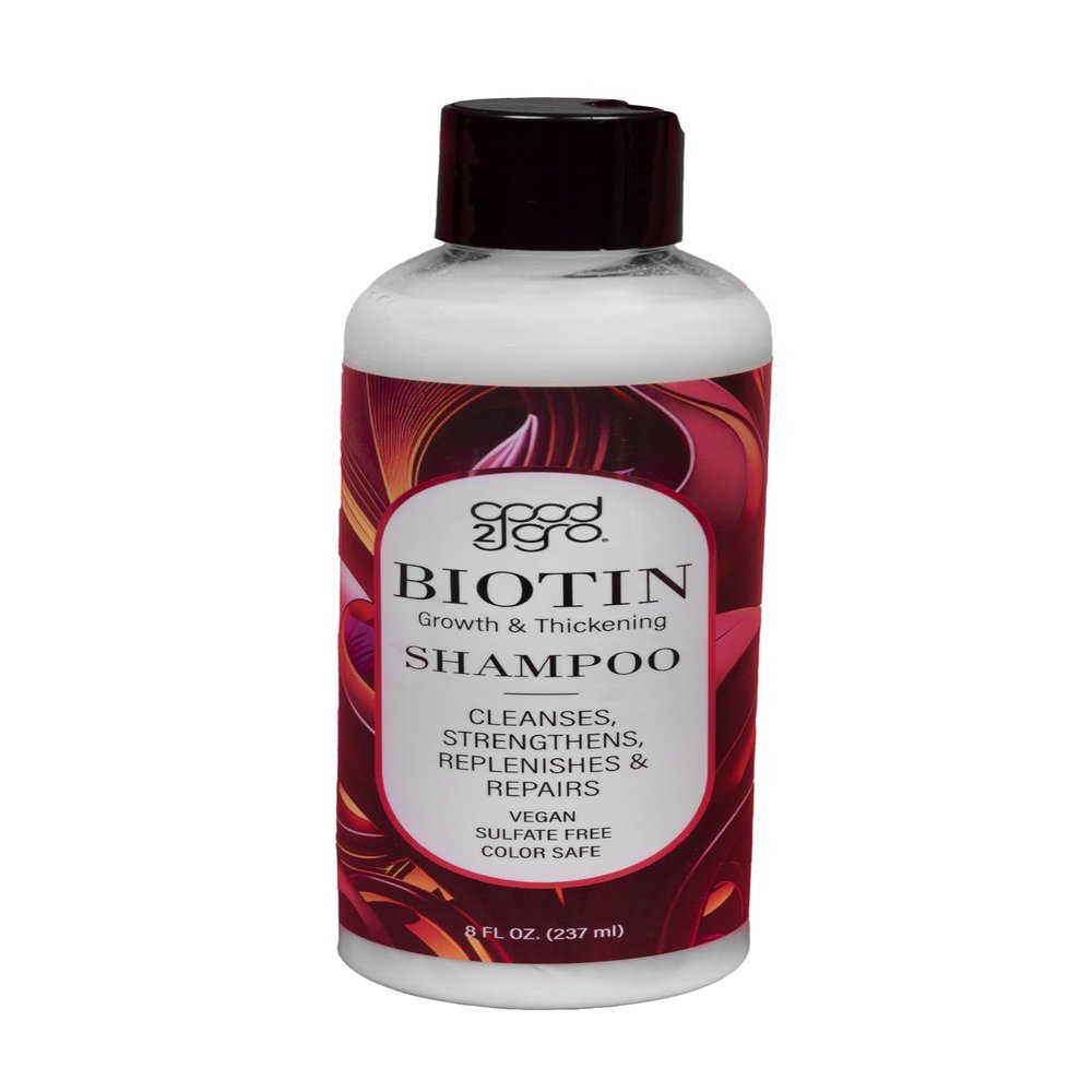 GOOD2GRO Biotin Growth & Thickening Shampoo - 8oz | Cleanse, Restore & Strengthen Hair | Reduce Hair Loss & Add Body & Shine | Vegan & Cruelty-Free