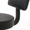 BILEK Saddle Stool with Wheels Round Rolling Stool w/Back Modern PU Leather Adjustable Swivel Barstools for Spa Drafting Salon Tattoo Work Office Massage Stools Task Chair (Black) view 4