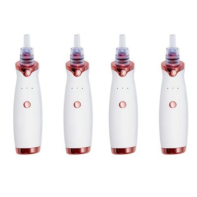 Magik 2-4 Pack Electric Blackhead Comedone Remover Pore Vacuum Cleaner Rechargeable (White, 4 Pack)