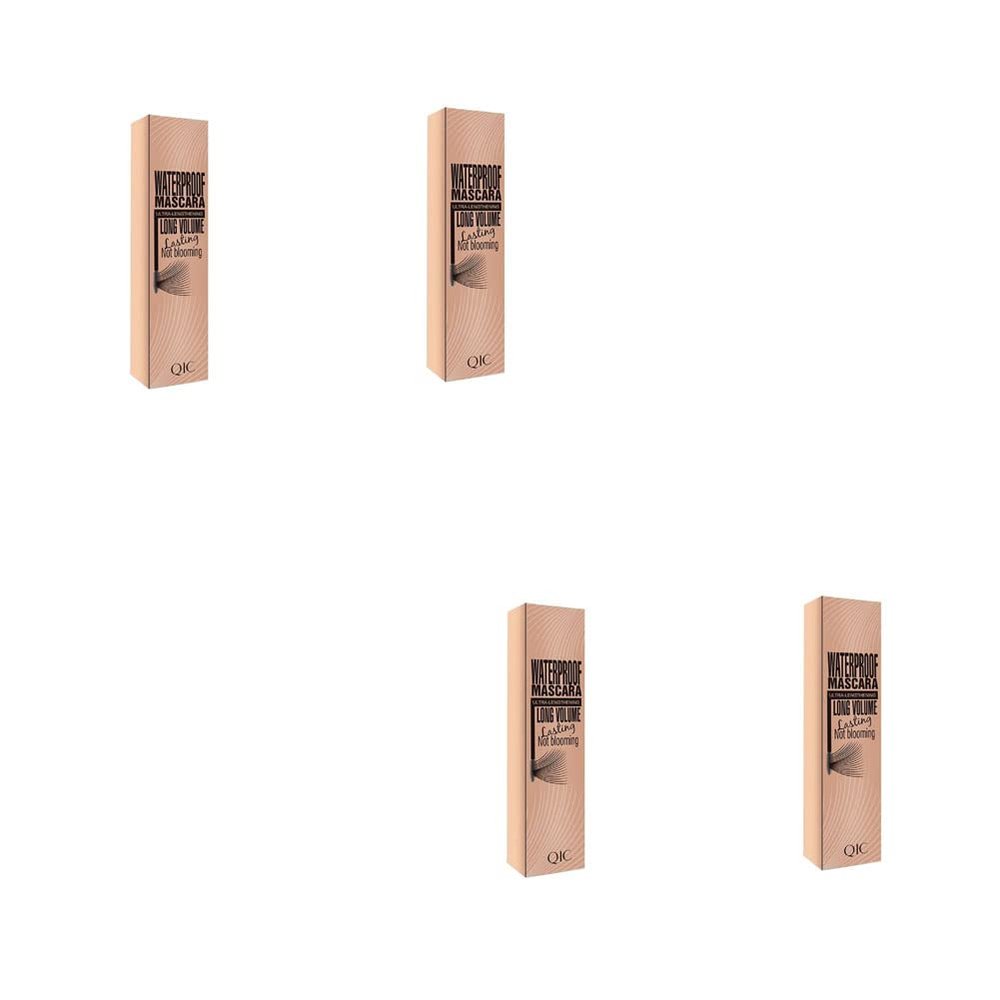 Magik 2-4 Pack 4D Silk Fiber Eyelash Mascara Waterproof Smudge-proof Long Lasting (4 Pack)