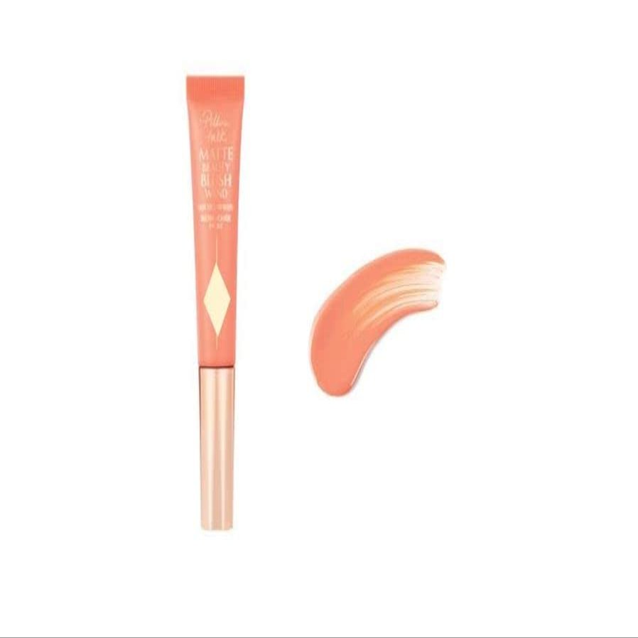 CHARLOTTE'S NEW! PILLOW TALK MATTE BEAUTY BLUSH WAND PEACH POP