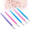 Mikinona Nail Cuticle 10pcs Professional Manicure Tools Tipped Handles Dead Skin Pusher for Smooth Manicure (random Colors) view 1