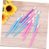 Mikinona Nail Cuticle 10pcs Professional Manicure Tools Tipped Handles Dead Skin Pusher for Smooth Manicure (random Colors) view 4