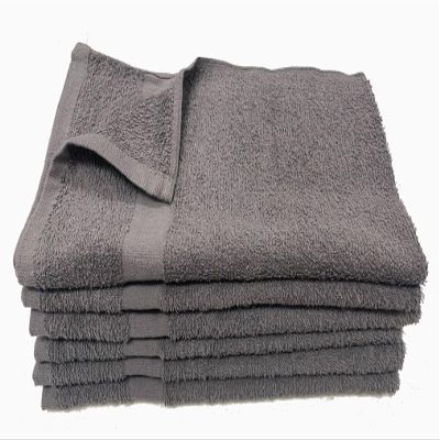 Towel Supercenter 15X25 Hand Towels Salon Towels Gym Towels 100% Cotton for Salon, Spa, Golf, Gyms 24pack 36pack 60pack 120 Pack (Charcoal, 120)