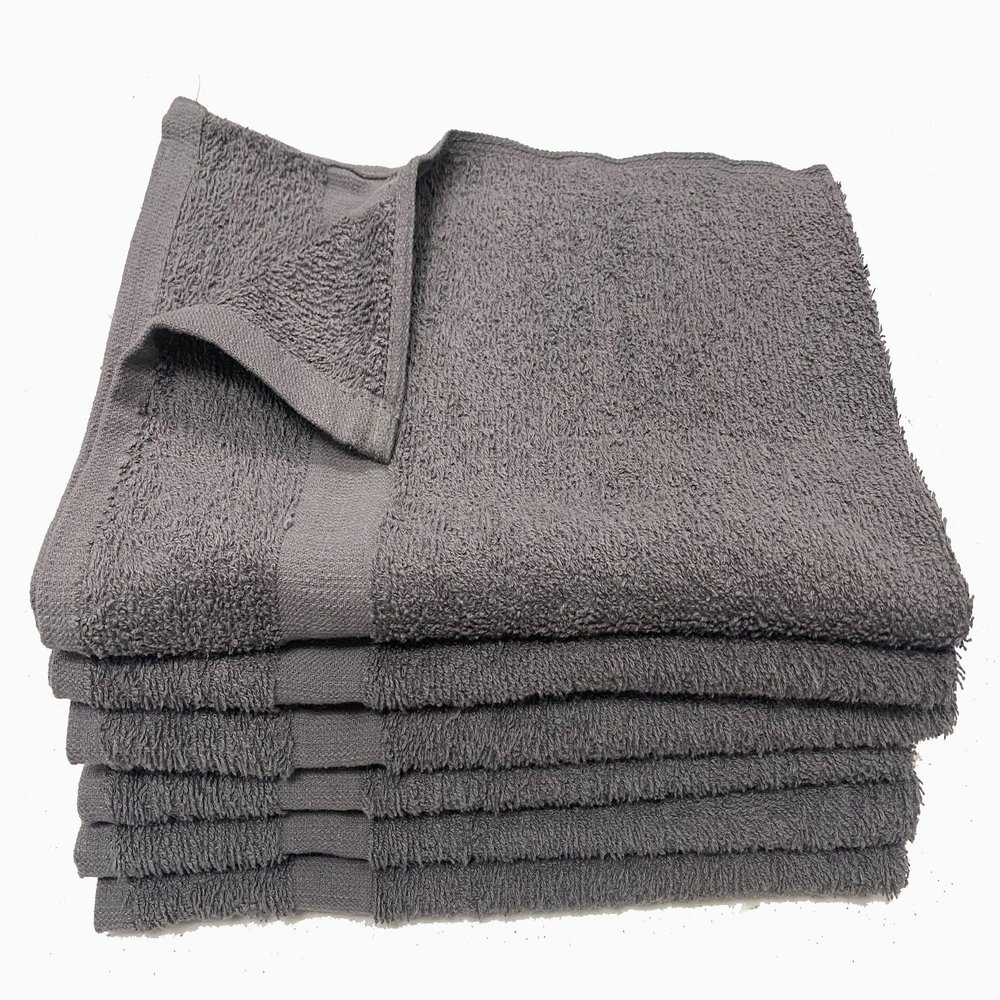 Towel Supercenter 15X25 Hand Towels Salon Towels Gym Towels 100% Cotton for Salon, Spa, Golf, Gyms 24pack 36pack 60pack 120 Pack (Charcoal, 120)