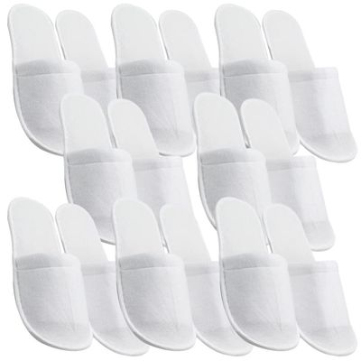 KALLORY 8pairs Non-skid Disposable Spa Slippers for Men and Women Soft Comfortable Hotel Slippers Lightweight and Portable for Home Travel Parties and Beauty Salons