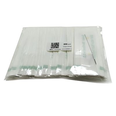 100pcs 3RS Tattoo Needle R3 Disposable Sterilized Permanent Makeup Machine 0.35MM X 50MM For Eyebrow Pen Round 3 Agulha Agujas