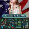 70PCS 4th of July Decorations Temporary TattoosRed White and Blue Party SuppliesFourth of July Glow in The Dark Sticker Patriotic Party Decorations Favors Supplies Independence Day Memorial Day Decorations view 4