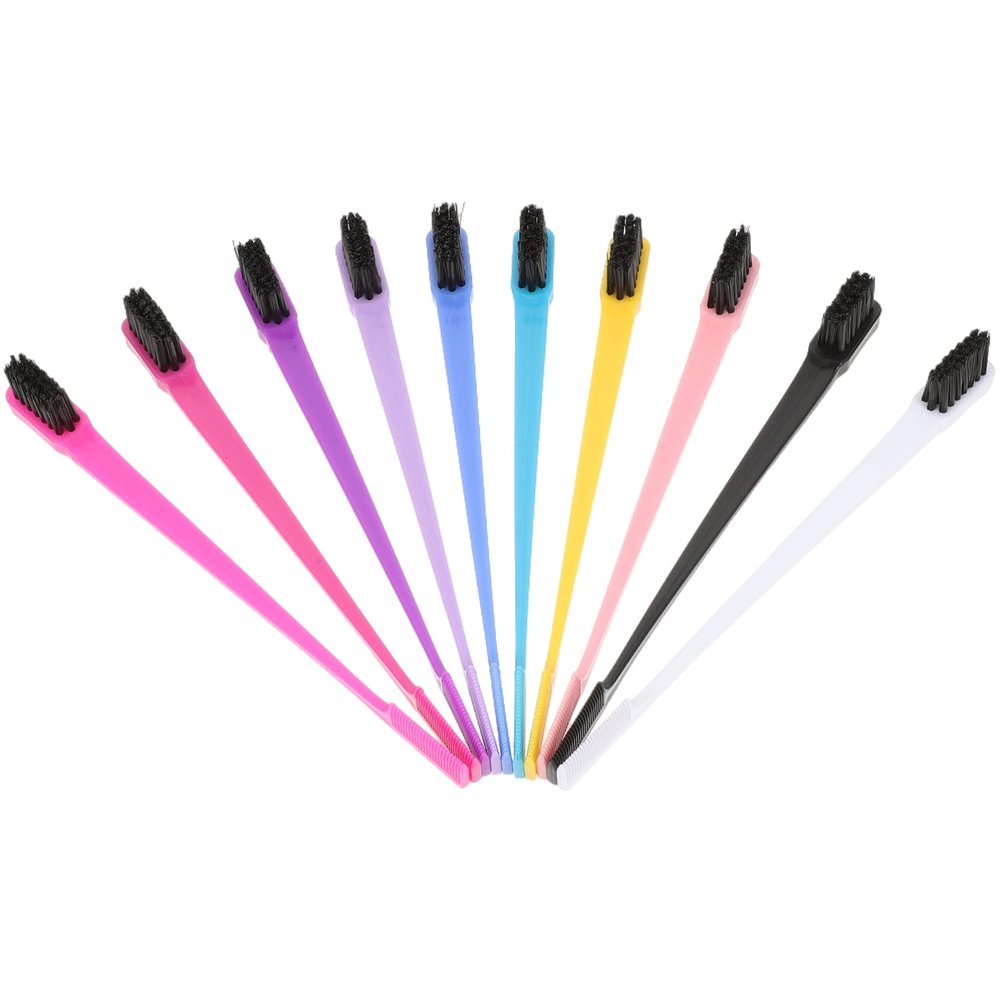 FOMIYES Portable Eyebrow Brush Set 10pc Lash Comb Eyebrow Tools for Home Professional Use