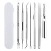 7-Pack Ingrown Toenail Tool Kit - File, Lifters, Surgical Safe Pedicure Tools for Nail Treatment & Pain Relief view 1