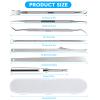 7-Pack Ingrown Toenail Tool Kit - File, Lifters, Surgical Safe Pedicure Tools for Nail Treatment & Pain Relief view 2