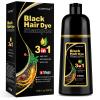 YOURTONE Black Hair Dye Shampoo 3 in 1 for Gray Hair Coverage, Hair Color Shampoo for Women Men, Herbal Ingredients Champu Para Pintar el Cabello (16.9 Oz) view 1