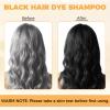 YOURTONE Black Hair Dye Shampoo 3 in 1 for Gray Hair Coverage, Hair Color Shampoo for Women Men, Herbal Ingredients Champu Para Pintar el Cabello (16.9 Oz) view 2